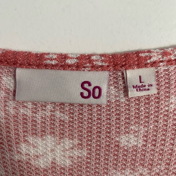 SO Coral Floral Button-Down Casual Midi Dress in size large - Picture 4 of 9